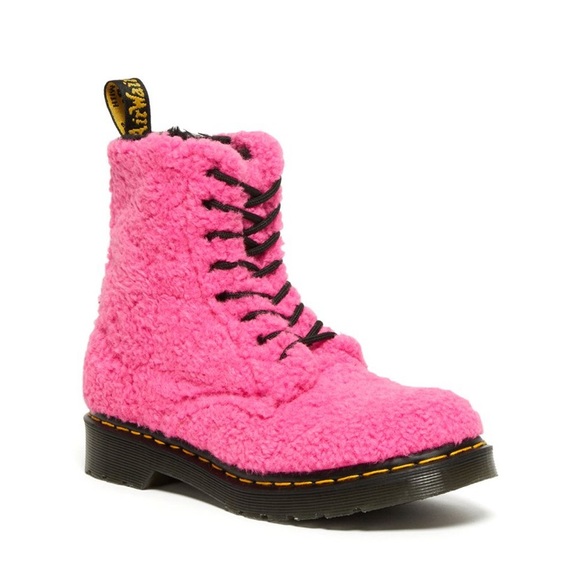Dr Martens hot pink 1460 pascal size 6 woman’s boots - Picture 4 of 14